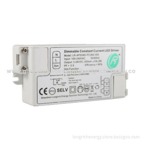 1-10V Dimmable Constant Current LED Driver, 90-264V AC Universal Input Voltage
